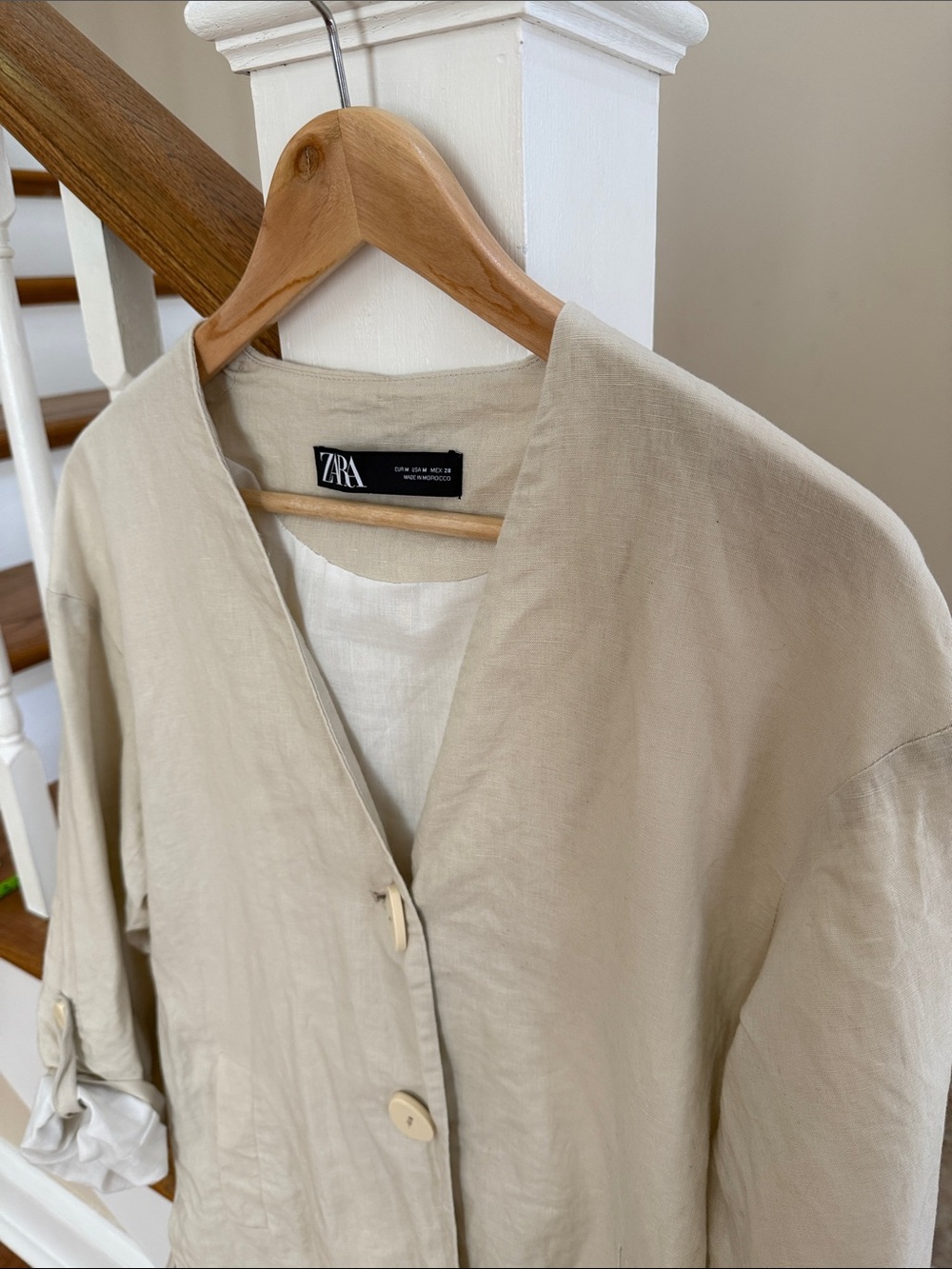 Nfs❌ZARA 50% linen blend blazer - Picture 8 of 11